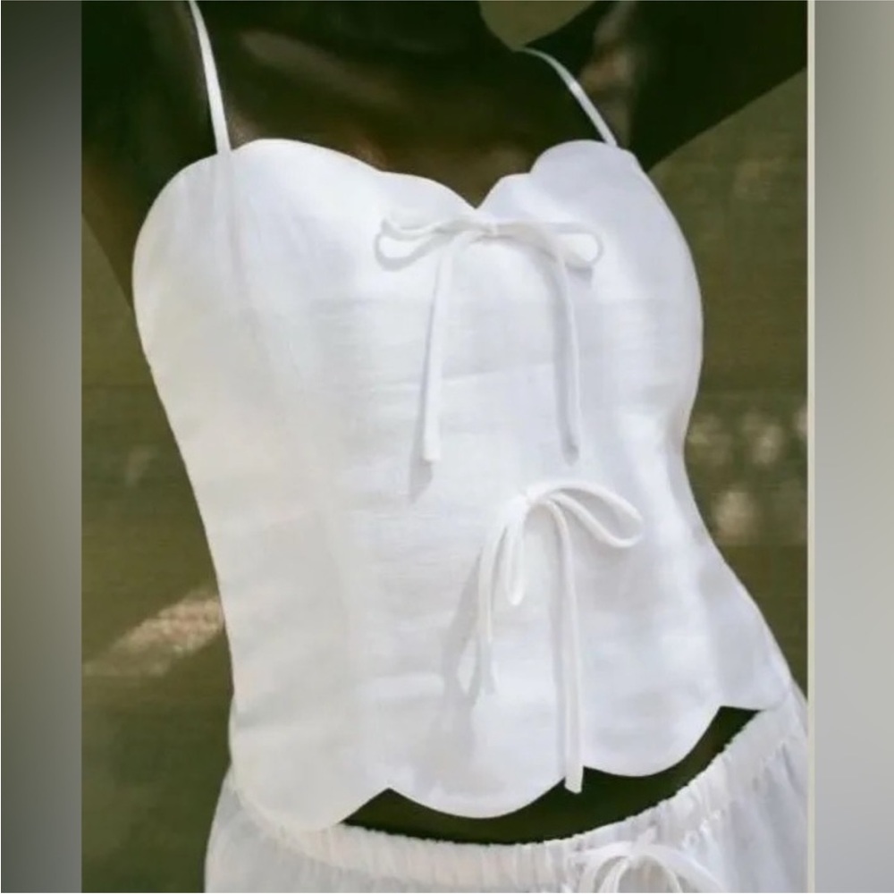 Reformation Doppio Linen Top